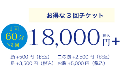 お得な3回チケット